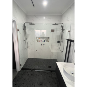 Hifo Frameless Wall To Wall Shower Screen 900-950 *2000